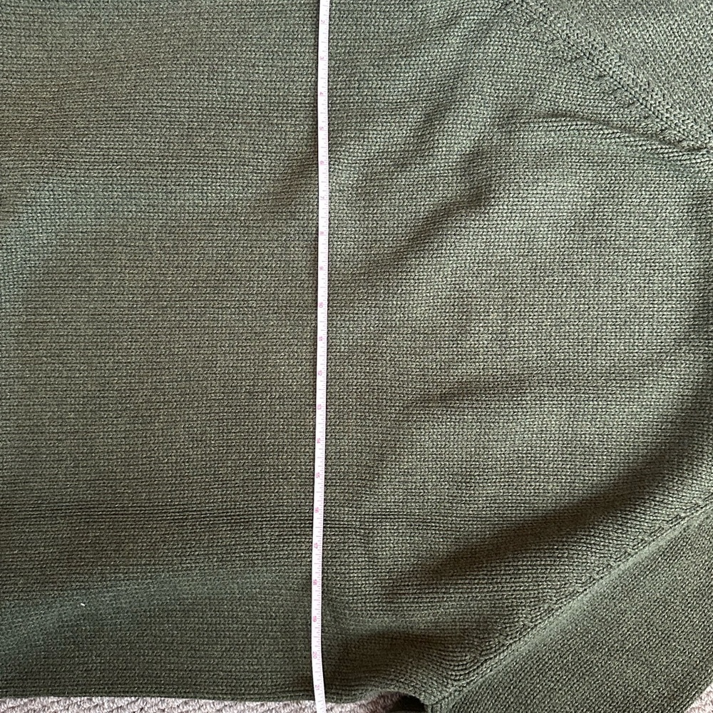 J. Crew Olive Green Ribbed Mock Neck Sweater - Picture 5 of 5